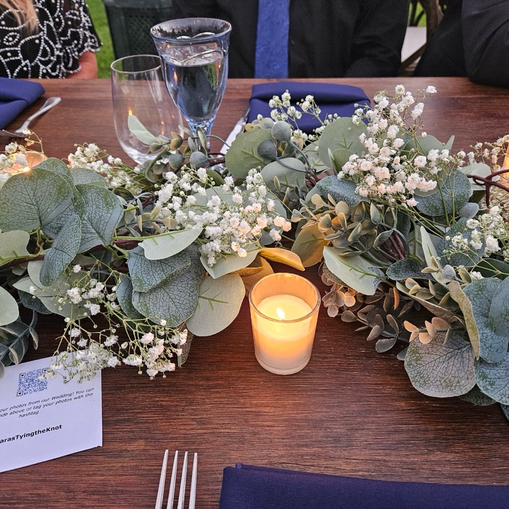 Lot of Artificial Eucalyptus Garland- 5 strands